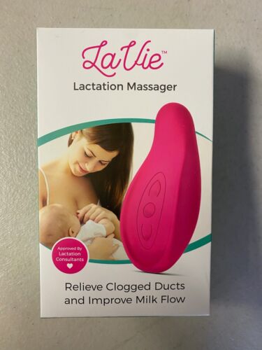 LaVie Lactation Massager, Rose, Breastfeeding Support for Clogged Ducts, Mast...
