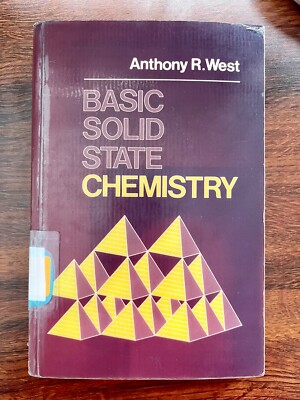 Basic Solid-State Chemistry Abridged Paper by Anthony R. West (1988, Trade...