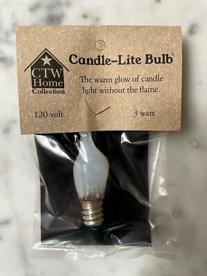 Primitive 3 Watt Silicone Dipped Candle-Lite Light Bulb Candelabra Socket