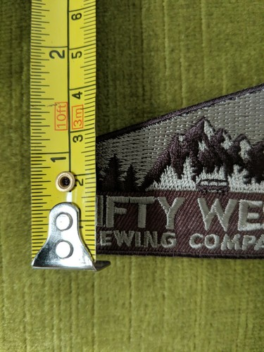 New 50 Fifty West Brewing Company Embroidered Patch Beer Ohio Cincinnati OH