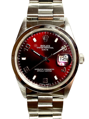 Burgundy rolex sales
