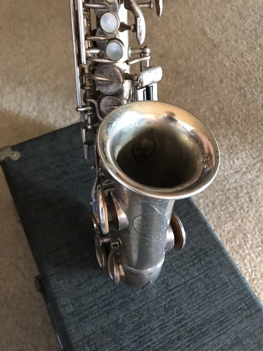 Vintage Buescher Elkhart  Curved Soprano Saxophone with original case