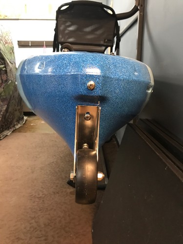 Native Slayer Kayak Lagoon Blue 12 Foot Rolling Wheel Sit In Top Fishing