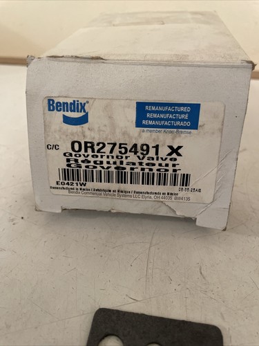 GENUINE BENDIX REMAN OR275491X D-2 GOVERNOR FOR AIR BRAKE COMPRESSOR NEW OEM