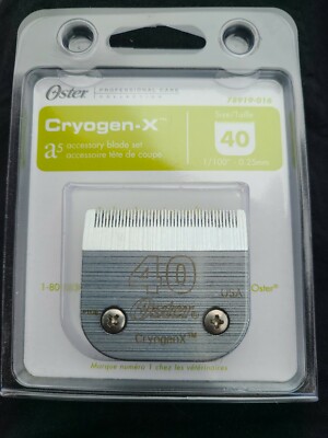 Oster Cryogen-X Size 40 A5 Accessory Blade Set 1/100'' - 0.25mm 78919-016