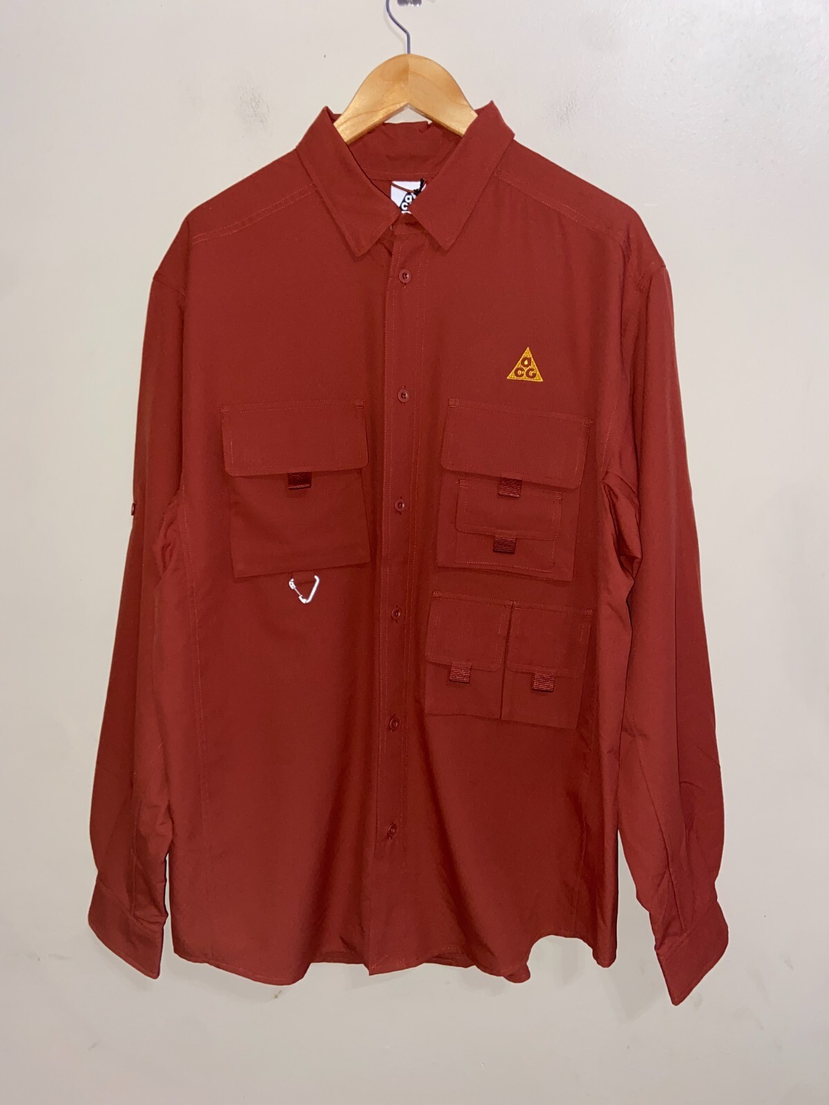 nike acg devastation trail work shirt