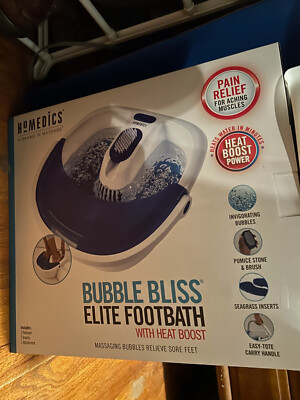 HoMedics Bubble Bliss Elite Footbath with Heat Boost