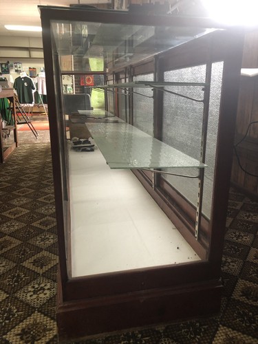 Vintage Antique Wood and Glass Store Display Case 118” W X 42” H x 24” D