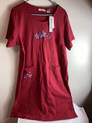 Bonnie Evan s Fourth Of July patriotic Dress 1xl