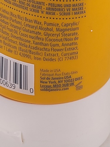 Sol de Janeiro Brazillian BOD BUFF Smoothing Scrub 'N' Mask 5.41 fl oz SEALED