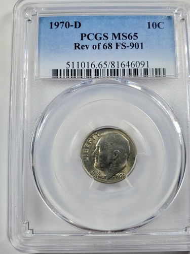 1970-D Rev of 68 Roosevelt Dime Cherrypickers FS-901 PCGS