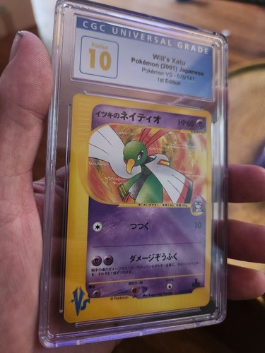POP 3) CGC 10 PRISTINE WILL'S XATU 1st Edition 2001 Pokémon