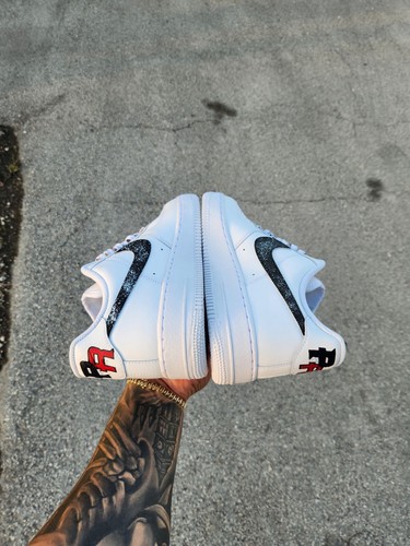 Pre-owned Nike ??  Air Force 1 Roberto Clemente Pr Custom / Girls Gs Women Men Af1 ?? In Black