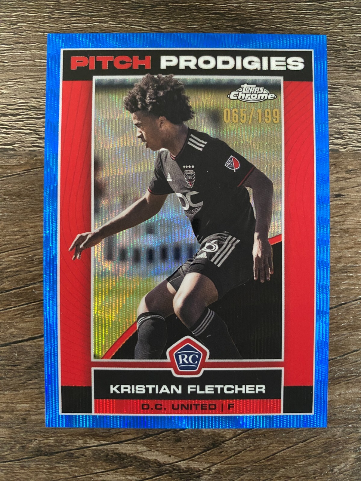Kristian Fletcher #174 2023 Topps Chrome MLS Blue Wave Refractor