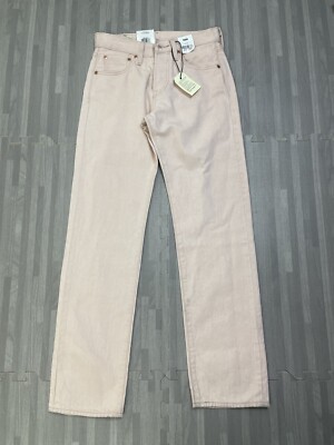 Levi's Fresh 501 Premium Straight Leg Jeans Women's Size 26x30 Pink Denim*