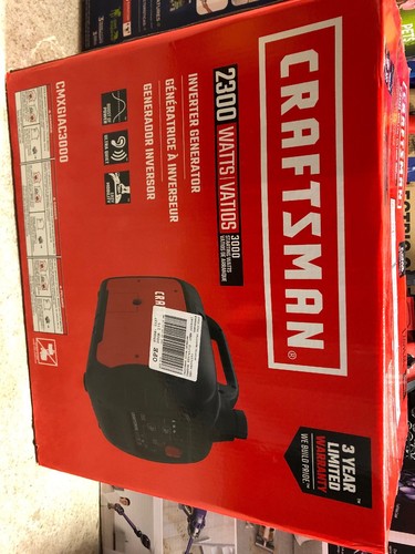 Craftsman CMXGIAC3000 Gas Inverter Generator 2300 Running Watts 149cc Engine NEW