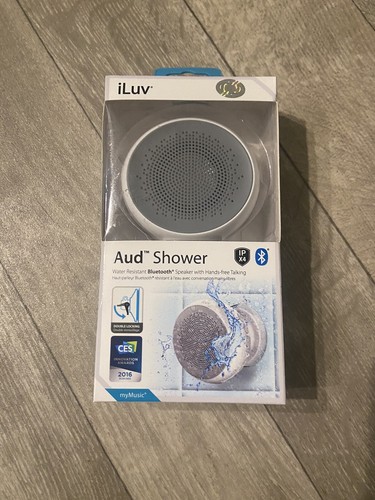 iLuv Aud Water Resistant Bluetooth Shower Speaker - Recharge