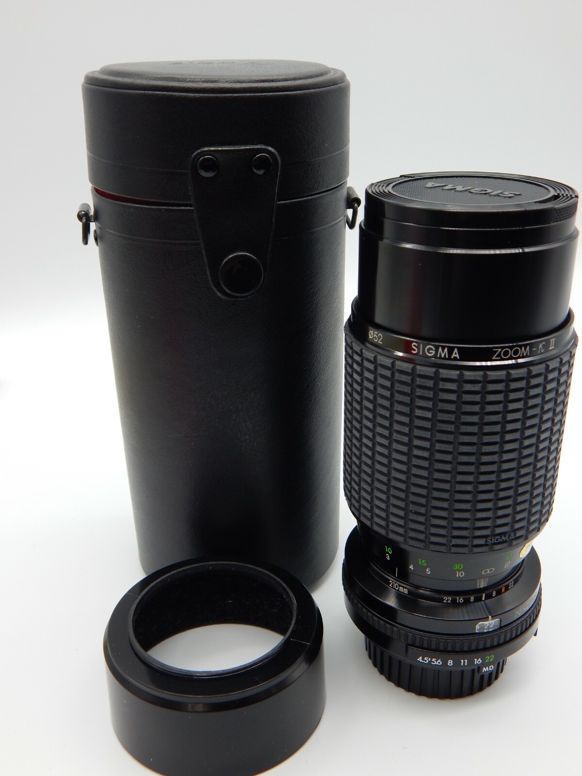 SIGMA ZOOM-KⅢ 1:3.5〜4  f=75〜210mm φ52 SIGMA ZOOM-K III 1:3.5-4.5 f=75-210mm Multi Coated Lens 52mm