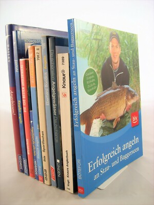 10x Angeln Angelbücher Kosmos Bücherpaket Sammlung Blinker Raubfisch Fisch Fang