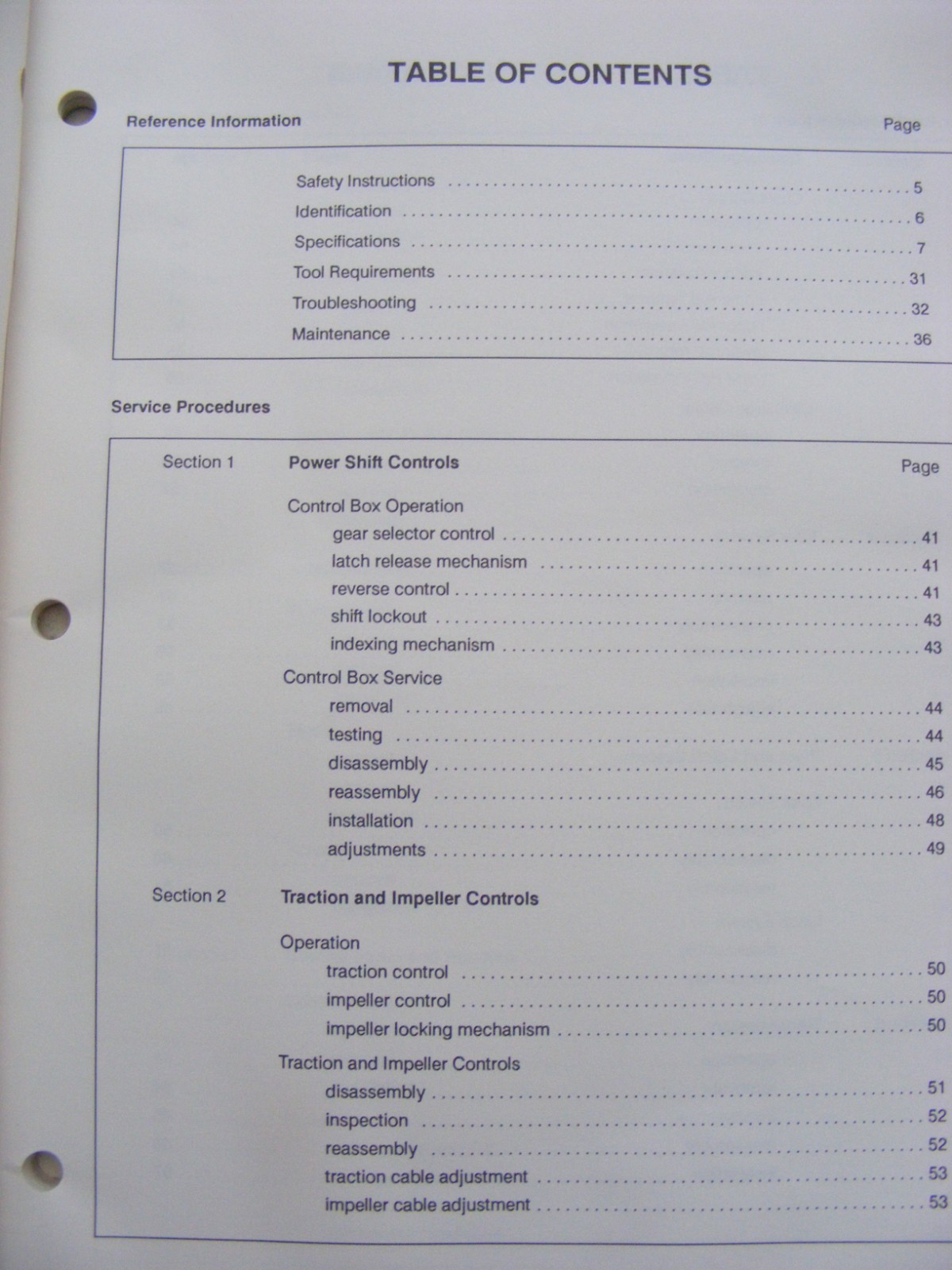 Toro Power Shift Snowthrower Service Manual Illustrated