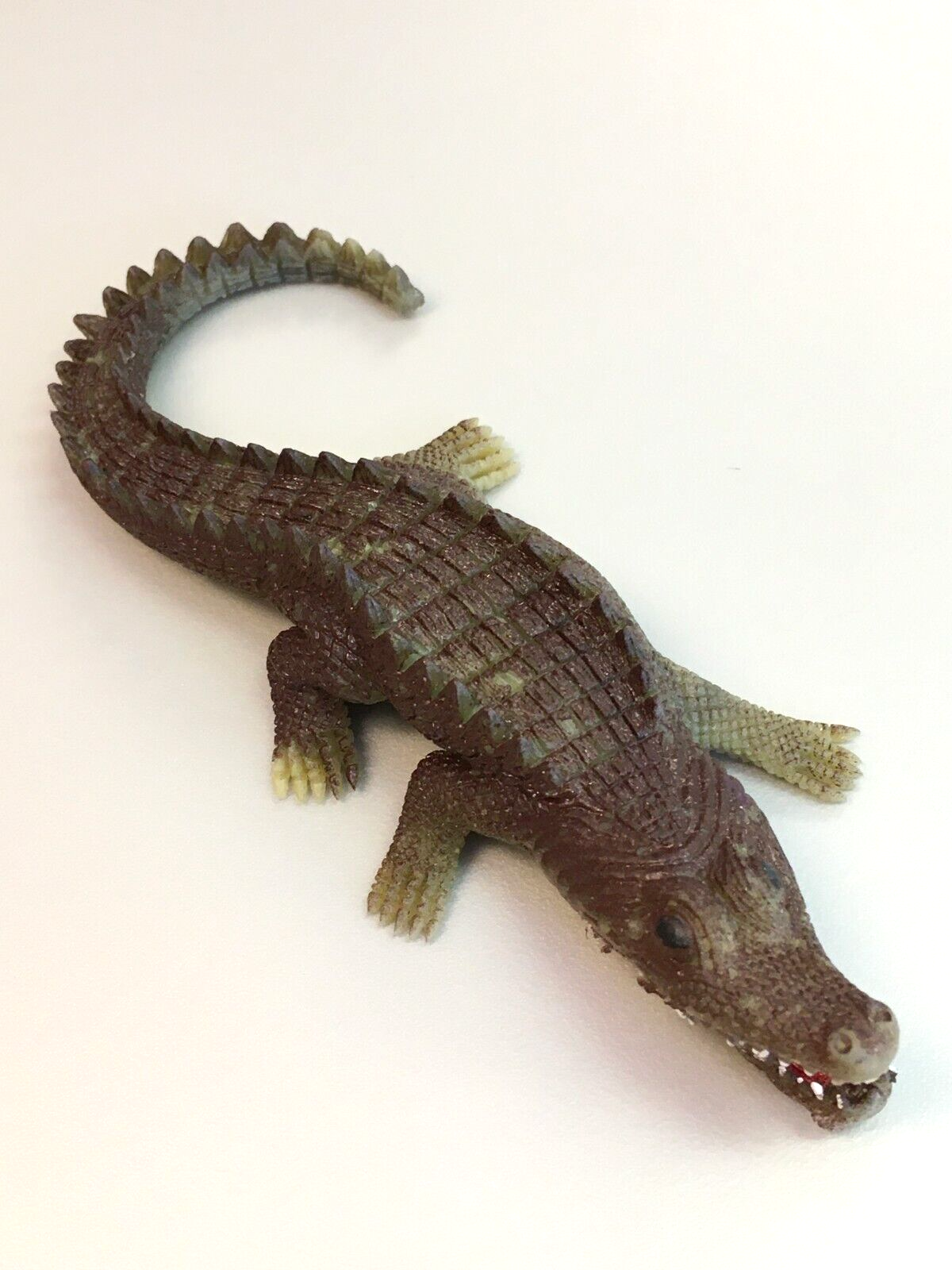 Vintage 1970s Gigantor Hong Kong Rubber Jiggler Alligator 6 Vintage 1970s Gigantor Hong Kong Rubber Jiggler Alligator 6