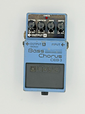 Boss CEB-3 Bass Chorus Bass Guitar Effects Pedal Tested Free Ship