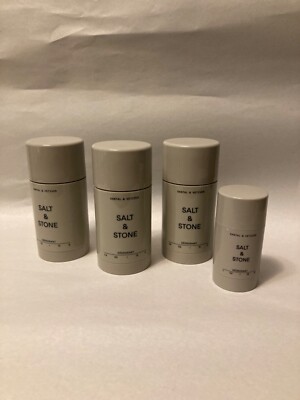4/1 SALT & STONE Deodorant Santal & Vtiver 3-2.8oz and 1-1oz