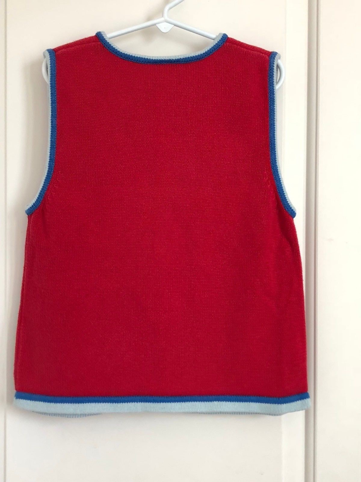 Hanna Andersson boys 110 5-6 multi color sleeveless sweater vest