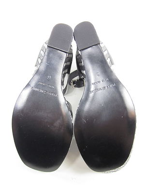 Pre-owned Pour La Victoire , Bonita Wedge Sandal, Womens, Black, Us 6 M, Euro 36, N.i.b