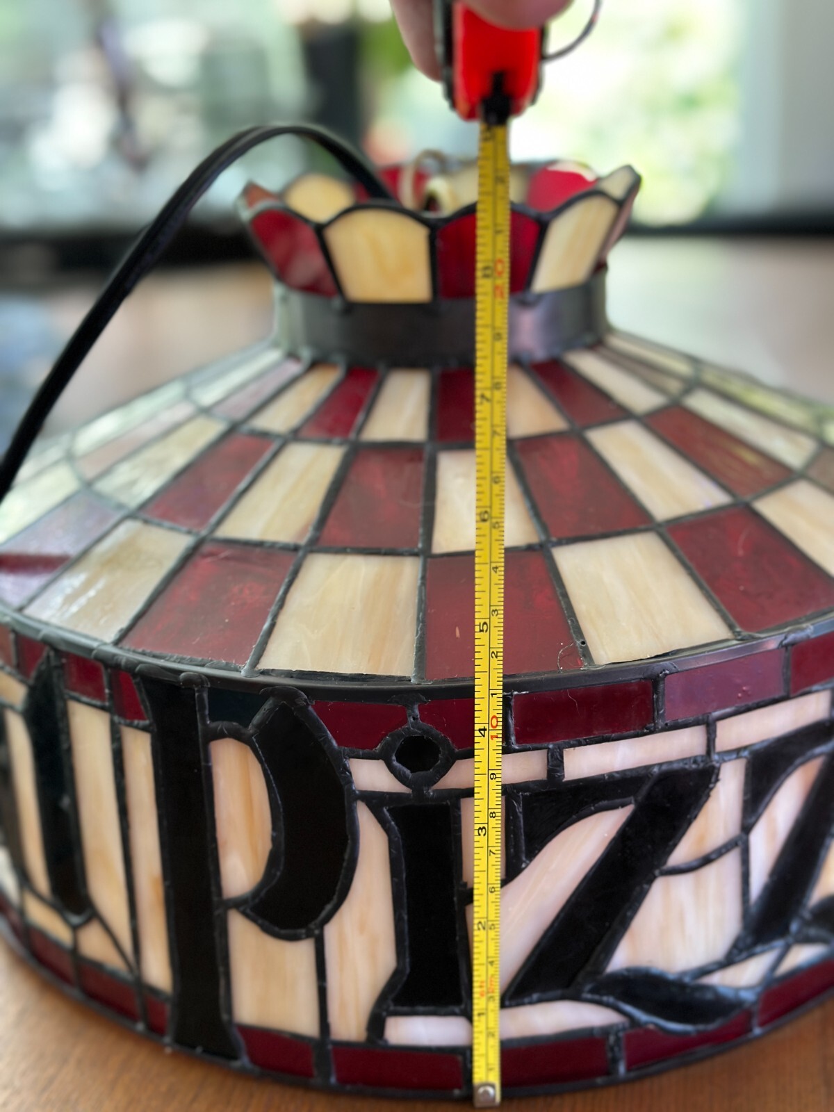 OMG MINI 12" *Plug-in* Pizza Hut Tiffany Style Ceiling Lamp FREE SHIPPING!!