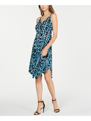 

Женское синее платье-футляр ниже колена с принтом INC, размер, Синий