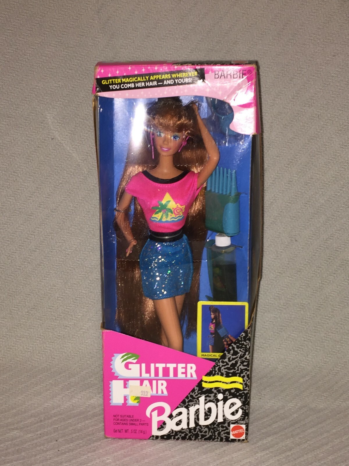 barbie glitter comb