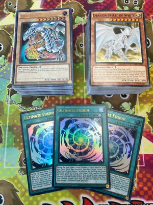 YUGIOH CARD LOT * BLUE-EYES * DRAGON SPIRIT OF WHITE * ULTIMATE FUSION
