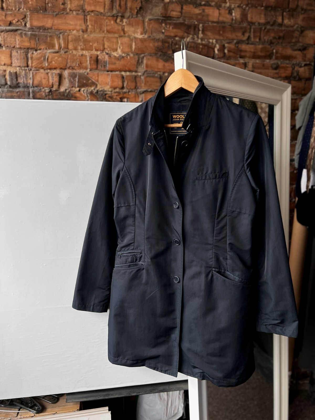 ジャケット WOOLRICH Women Jackets COWWCPS2583SM02 30014 Blue Woolrich Woman Summit Gear vintage 80s windbreaker | Depop