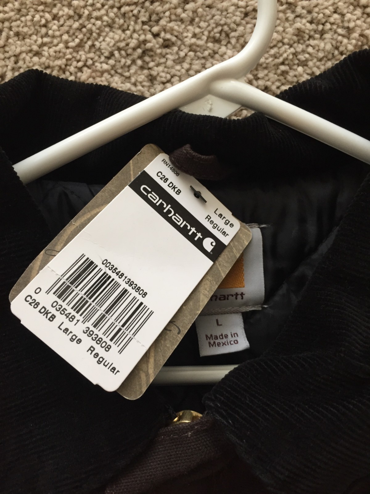 Carhartt - Sandstone Traditional Coat - Dark Brown - Sz L