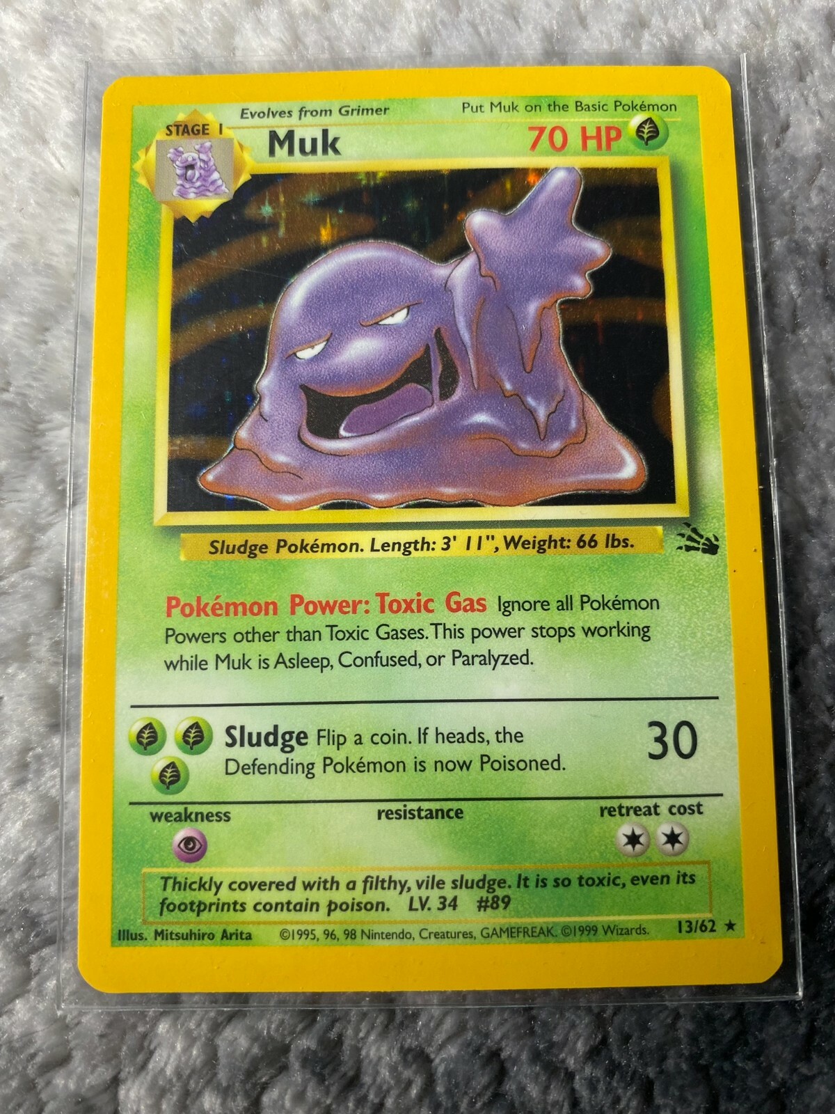 ORIGINAL MUK HOLOGRAPHIC POKEMON CARD | GREAT CONDITION