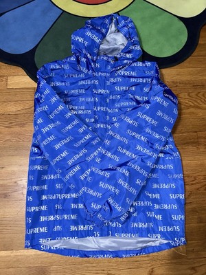 Authentic Supreme 3M Reflective Repeat Taped Seam Jacket Blue FW 16 Size XL