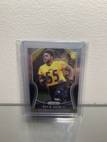 DEVIN BUSH II 2019 Panini Prizm Football Rookie Card #313 RC Silver PRIZM. rookie card picture