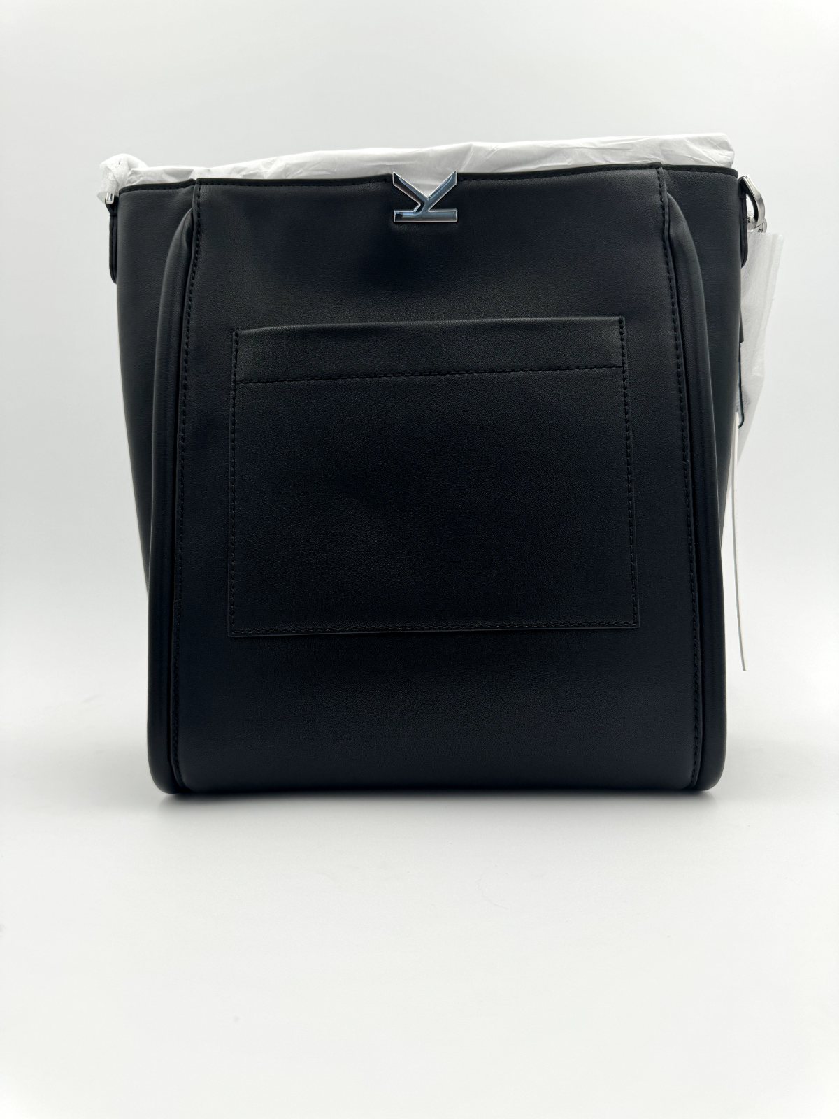 CALVIN KLEIN CRISELL SHOULDER BAG LEATHER LARGE TOTE DOUBLE HANDLE