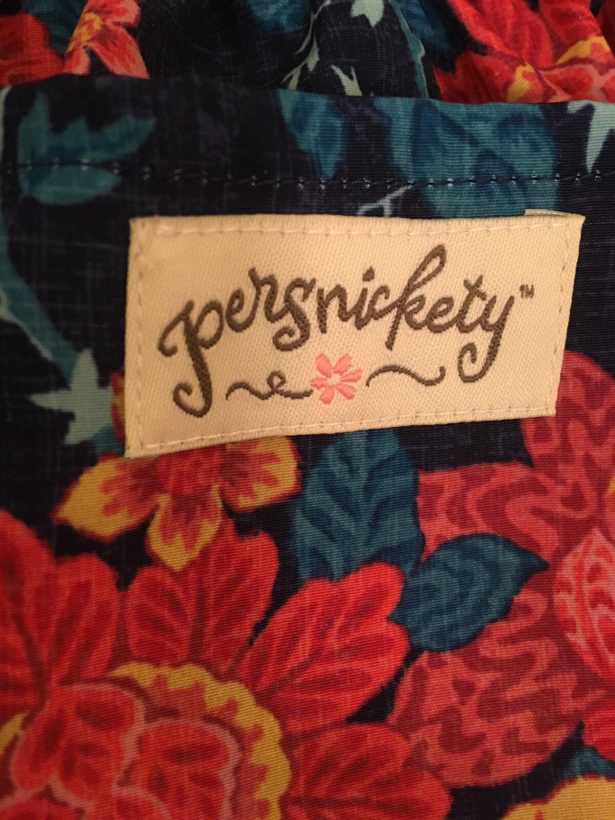 Persnickety Girls Pants Bottoms Wide Legged Floral Blue Orange Yellow Sz 8 EUC