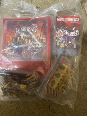 CMON ZOMBICIDE S3 EXPERIENCE CARDS, Brown And Yellow Dice And Holder Pack NEW