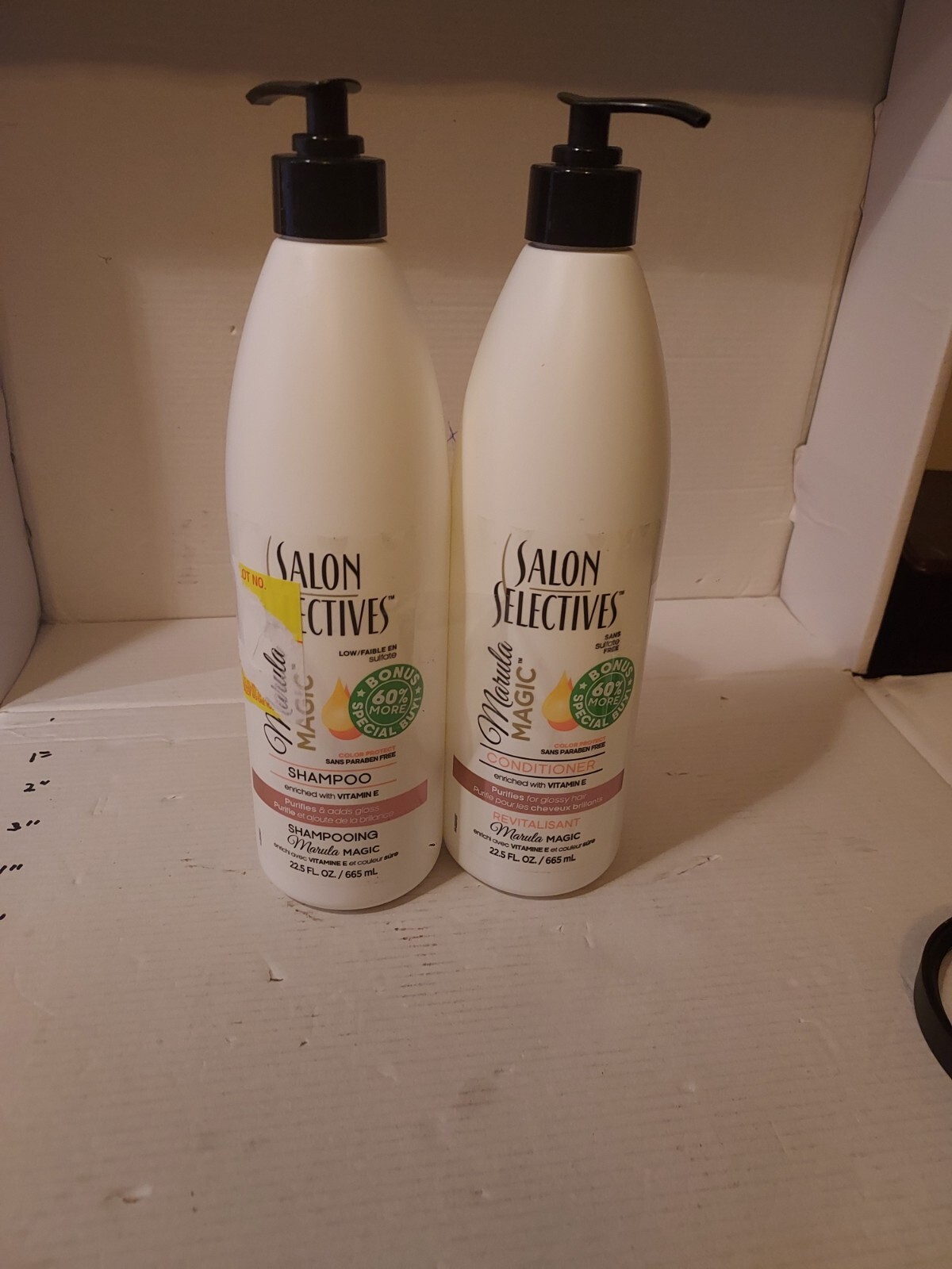 2 Salon Selectives Shampoo & Conditioner Marula Magic 22.5 Oz