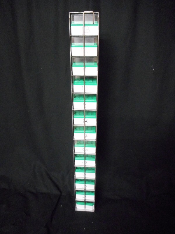 ARGOS Stainless Steel 13 Box Mini Chest Freezer Vertical Rack for 2&rdquo; Boxes