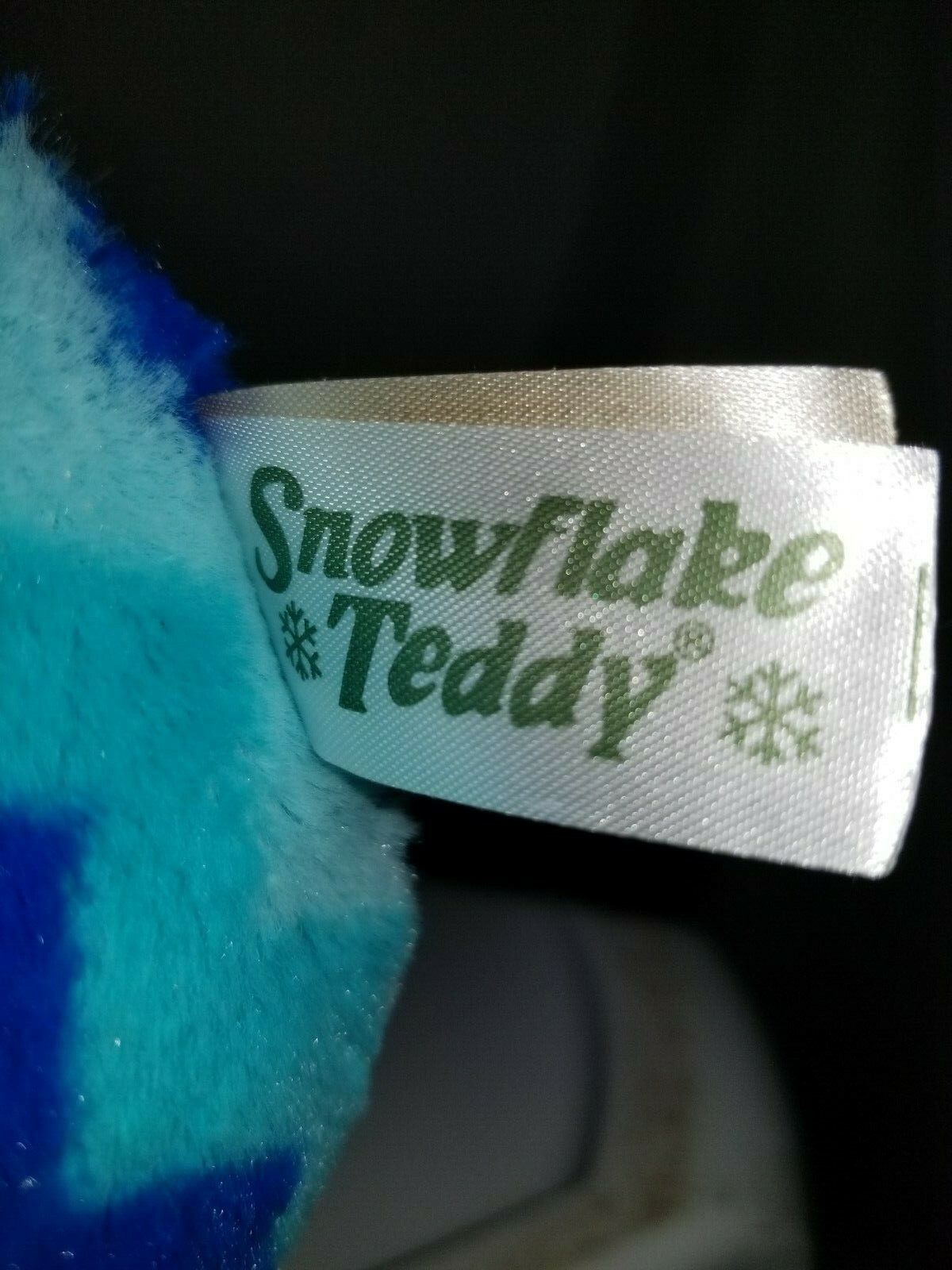 2015 WalMART CHRISTMAS Snowflake TEDDY BEAR White A Boy 20