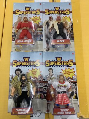 WWE Superstars 7 Walmart Hogan Vader Captain Lou Albano Roddy Piper Unpunched