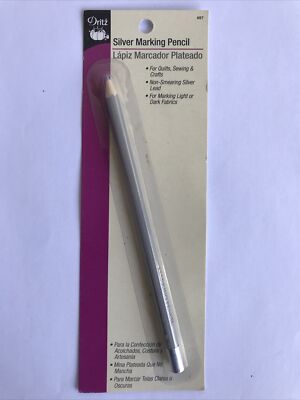 Dritz Silver Marking Pencil For Quilts , Sewing & Crafts On Light Or Dark Fabric