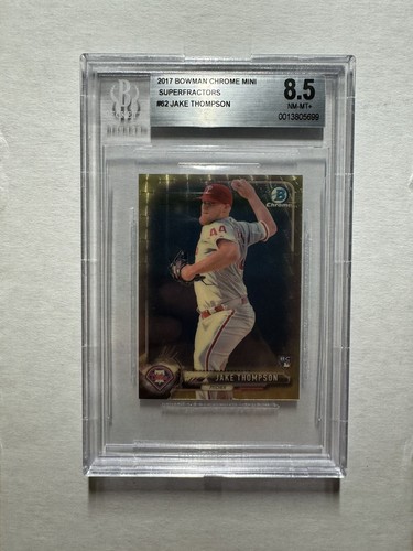 2017 Bowman Chrome Mini JAKE THOMPSON SUPERFRACTOR ROOKIE RC