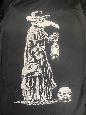 Plague Doctor Steampunk Raven Medieval Fantasy Gothic T-Shirt HALLOWEEN