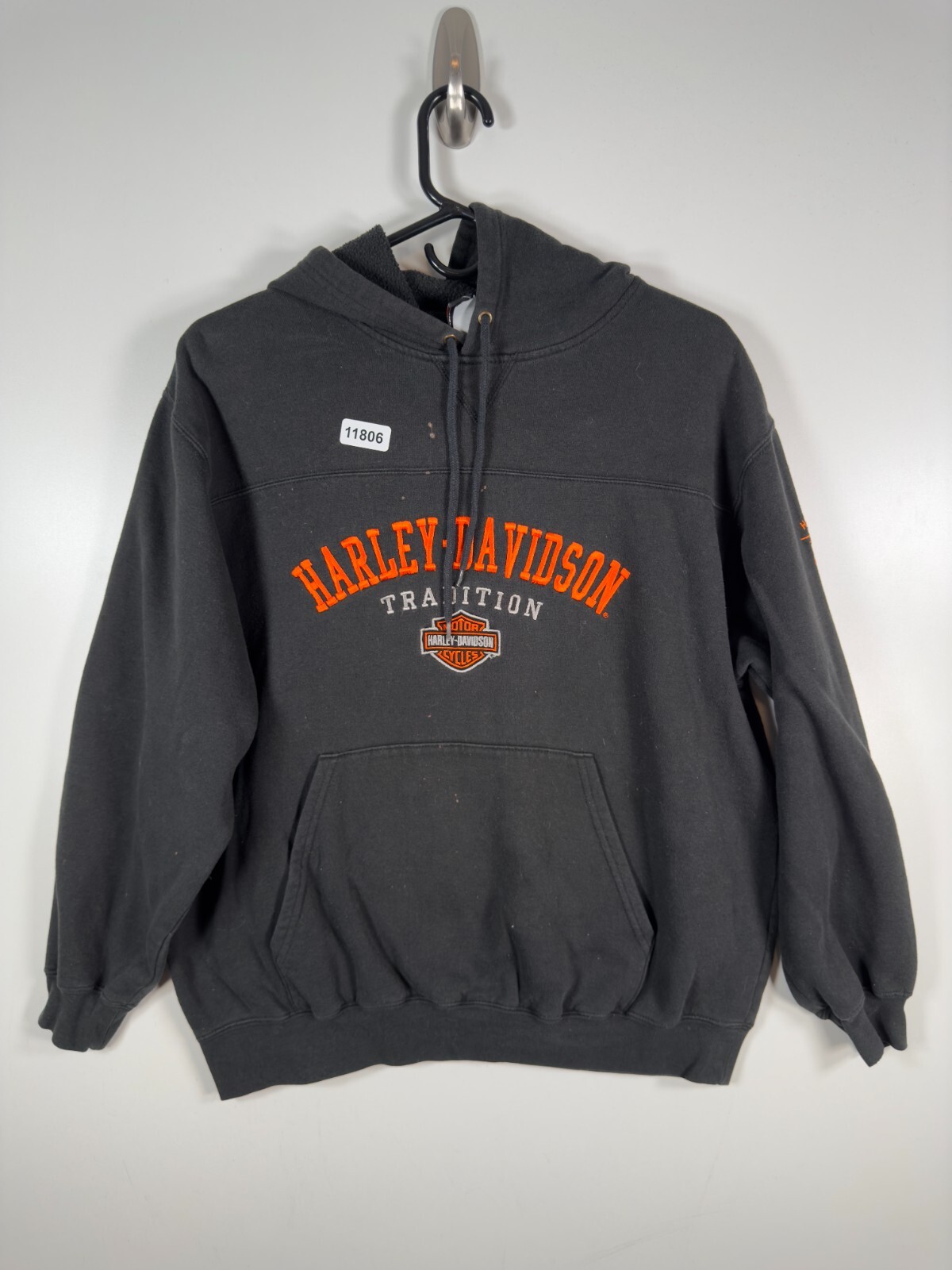 Harley Davidson Mens Tradition Milwaukee WI Moto Fleece Hoodie