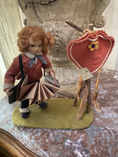 1950’s Magis Italy Felt Doll display “To My Valentine” Lenci Mascotte
